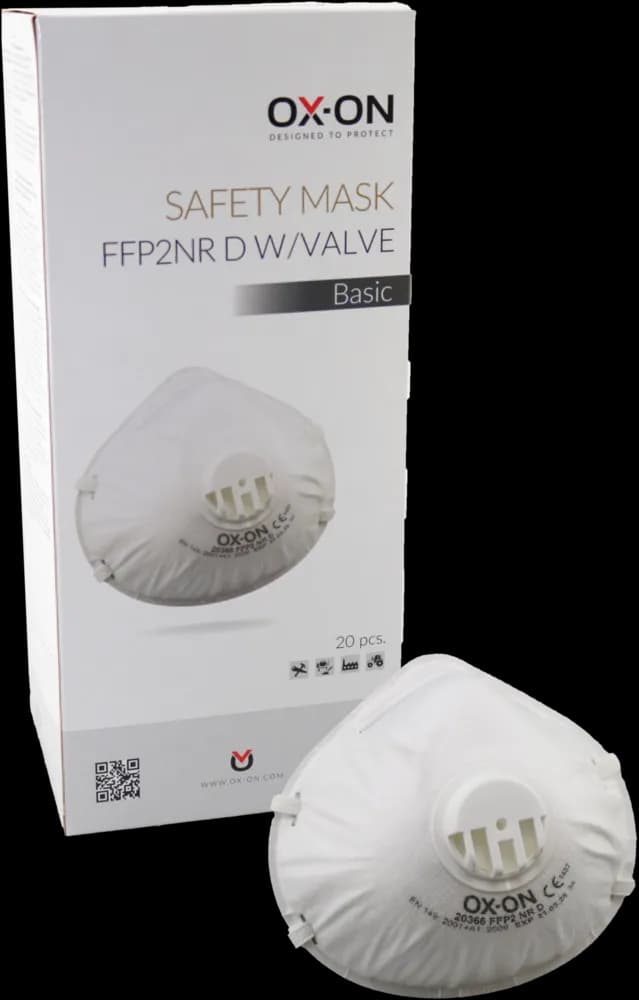 OX-ON Safety Mask FFP2NR D w/Valve Basic